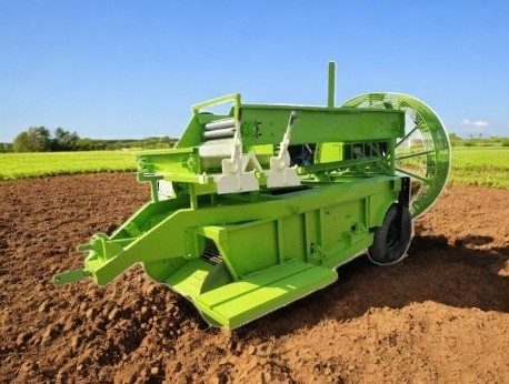 Tractor-mounted potato digger by Sigma Laser Tech