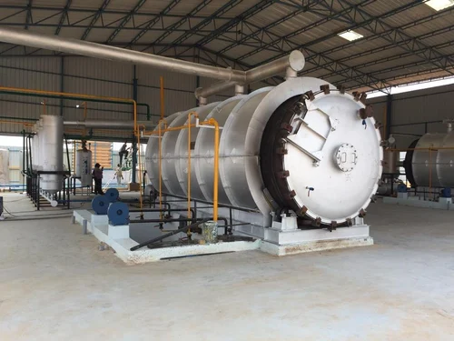 Waste Tyre Pyrolysis Plant manufactured by Sigma Laser Tech, Ahmedabad